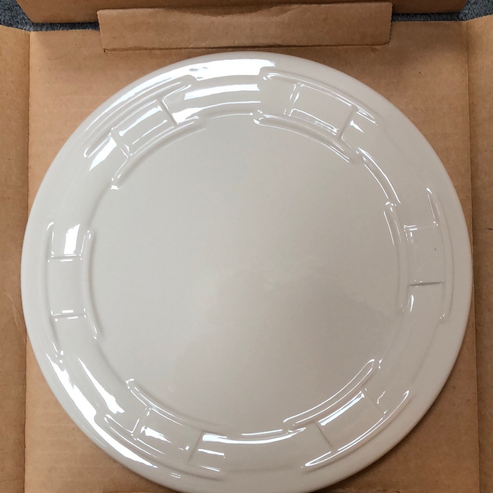 Longaberger Pottery Woven Traditions Ivory Trivet NIB.